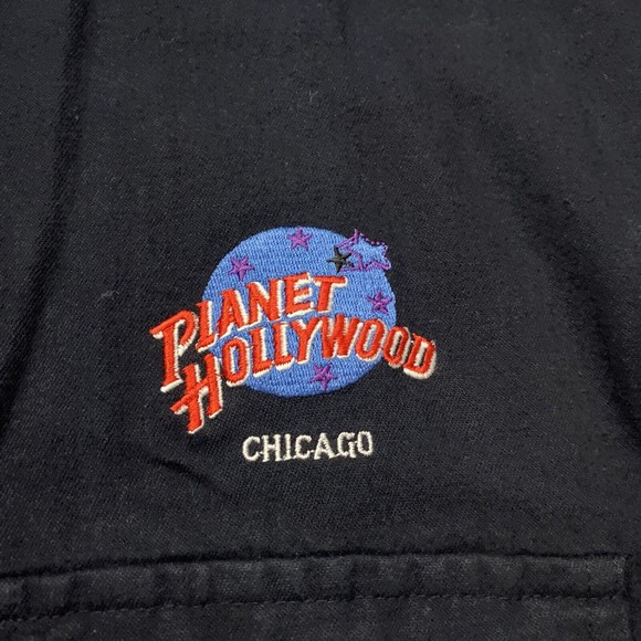 NOS New Planet Hollywood Chicago Denim Shirt Denim Button Up L Taiwan ROC RARE - Picture 7 of 10